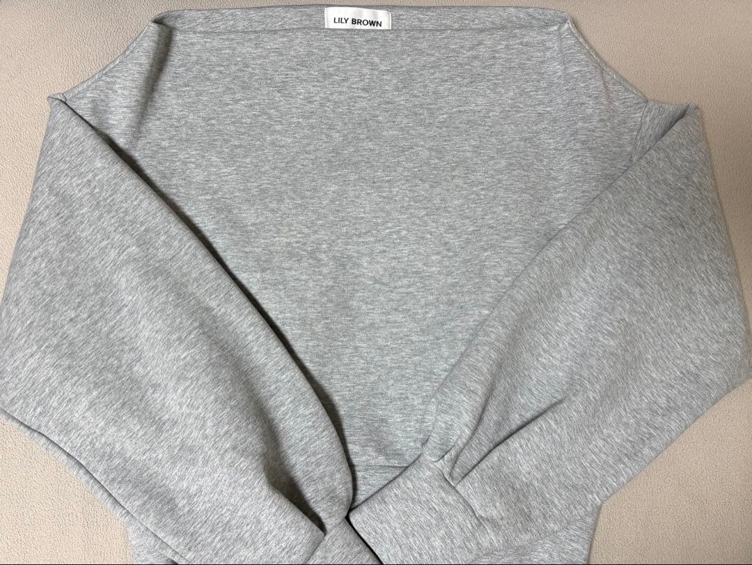 リリーブラウン ボンディングオフショルスウェット