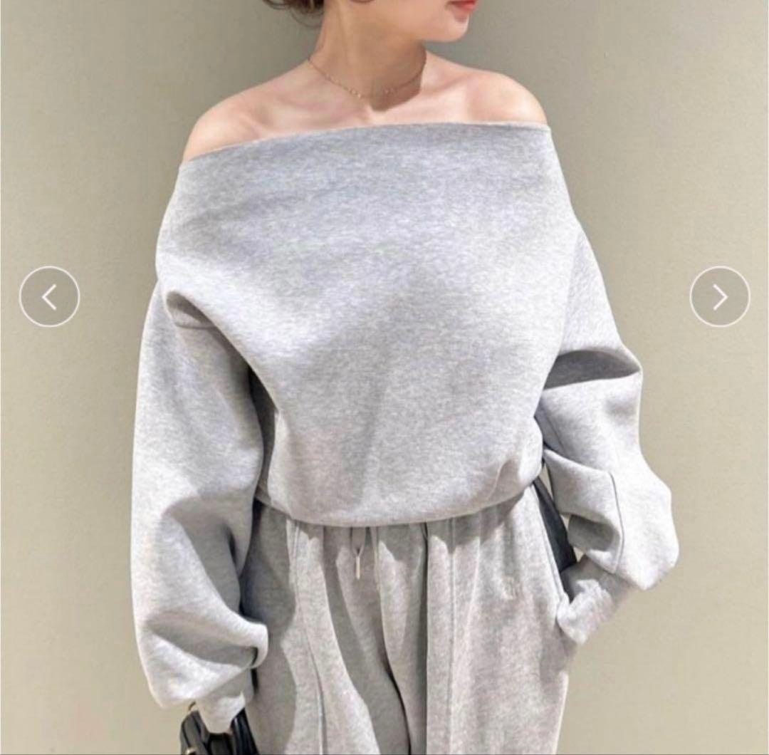 リリーブラウン ボンディングオフショルスウェット