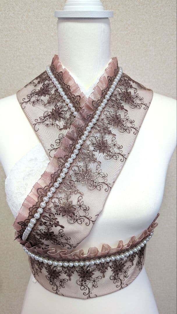 こっここ #1417b #3417b #1634p 重ね衿＆帯揚げセット