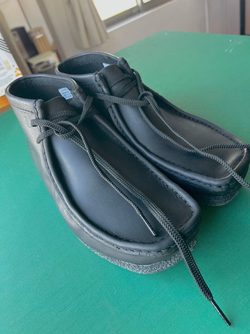 clarks クラークス　ワラビー　メンズ　ブーツ　黒