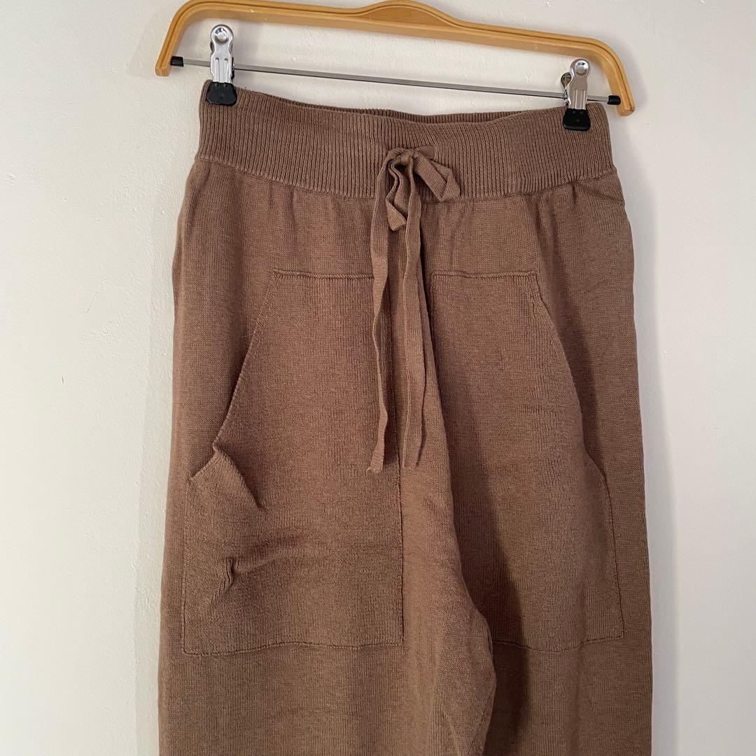 R&D.M.Co-（オールドマンズテーラー）　ニットパンツ　ブラウン