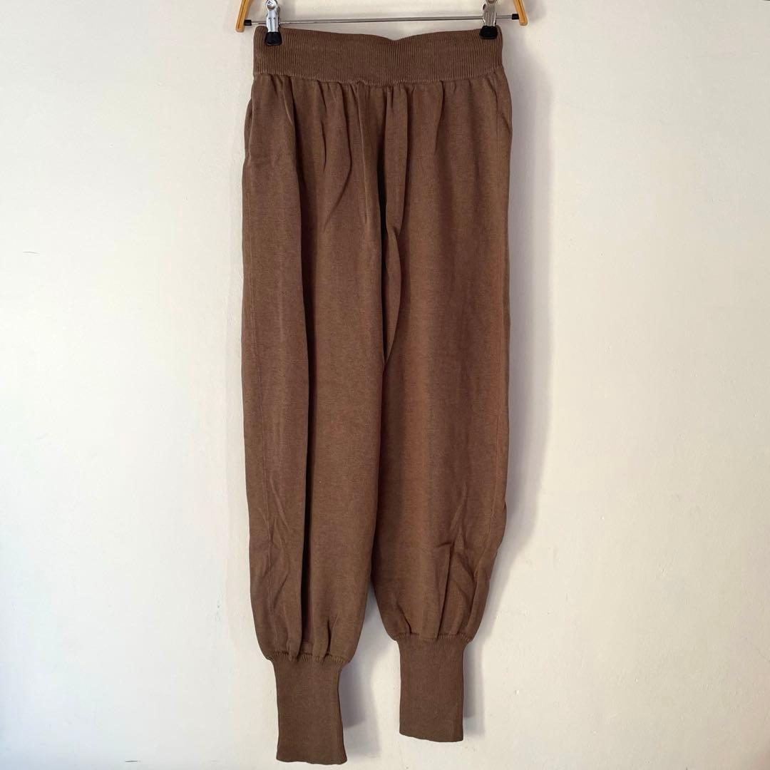 R&D.M.Co-（オールドマンズテーラー）　ニットパンツ　ブラウン