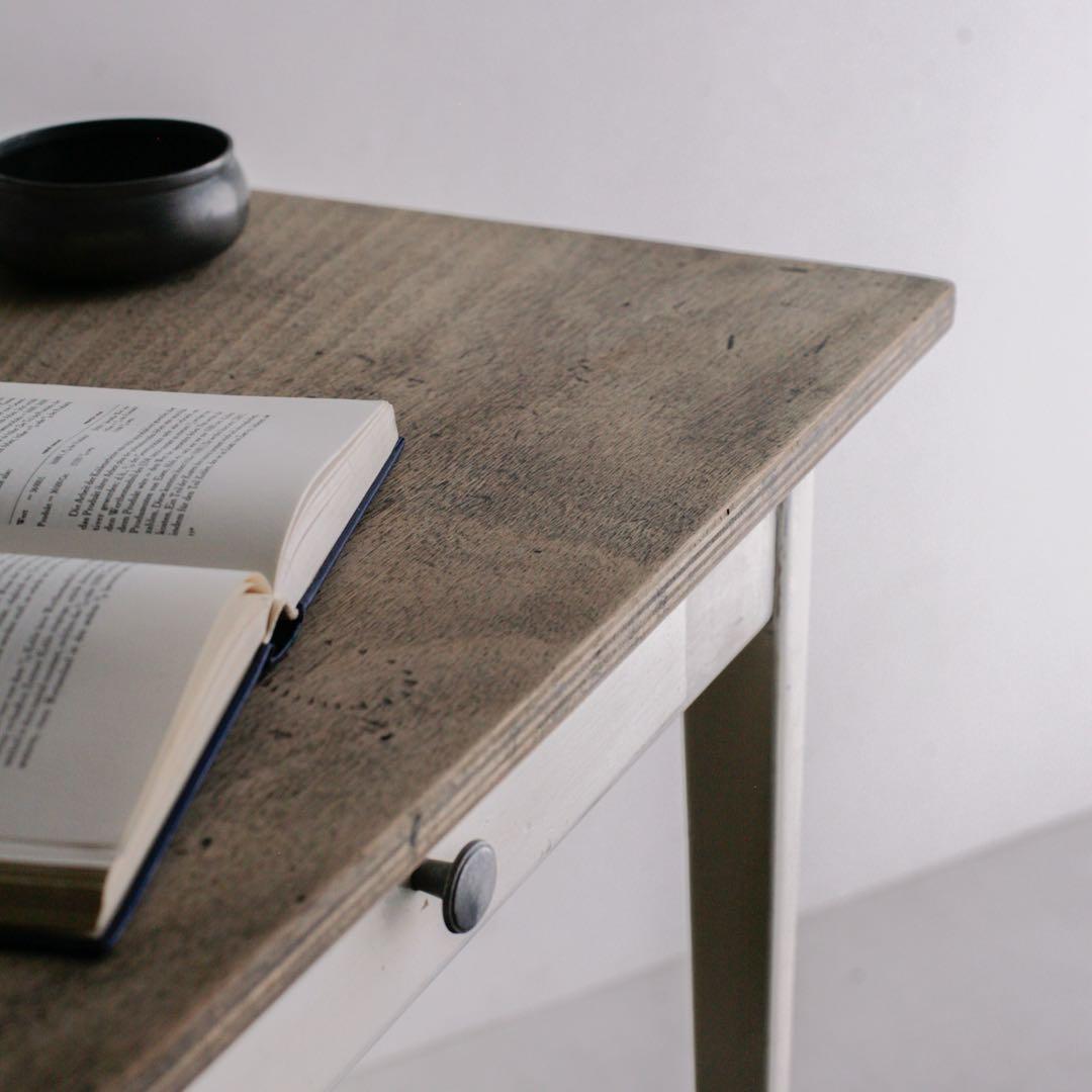 フランス アンティークデスク パイン 古家具 無垢材 ブロカント