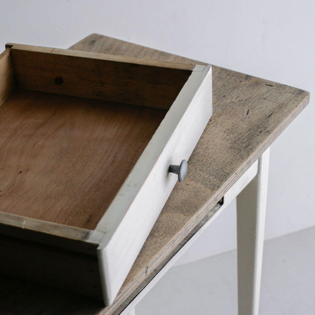 フランス アンティークデスク パイン 古家具 無垢材 ブロカント