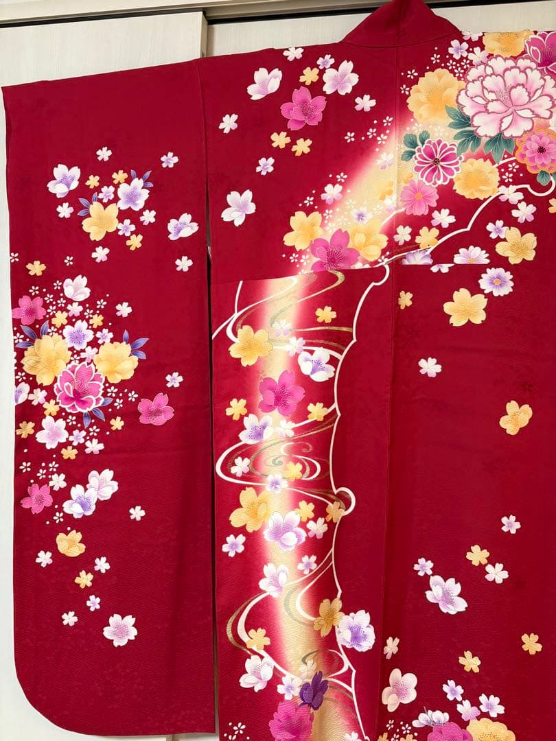 【テルまま】成人式　振袖フルセット　赤