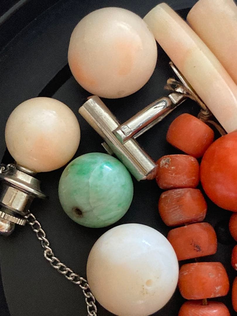 吉田⭐️ 赤珊瑚　白珊瑚　翡翠　まとめ売り