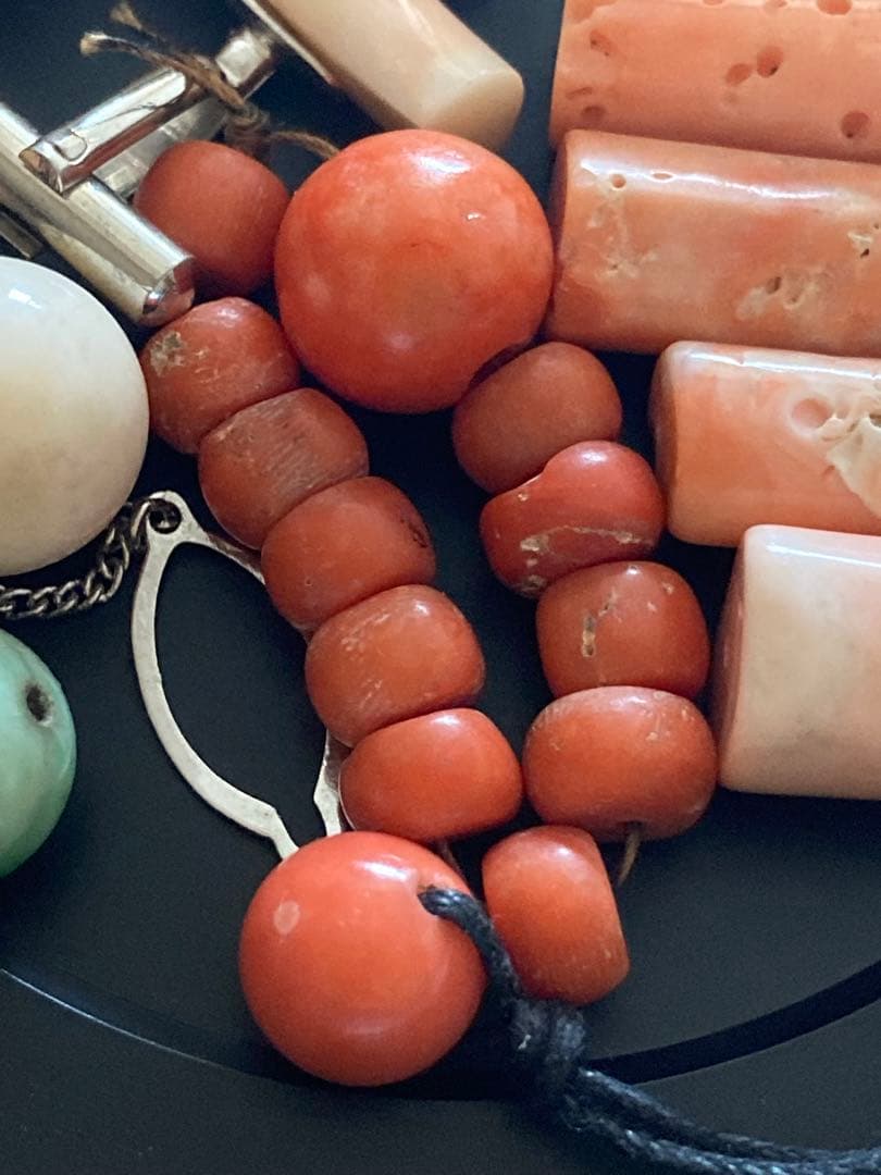 吉田⭐️ 赤珊瑚　白珊瑚　翡翠　まとめ売り