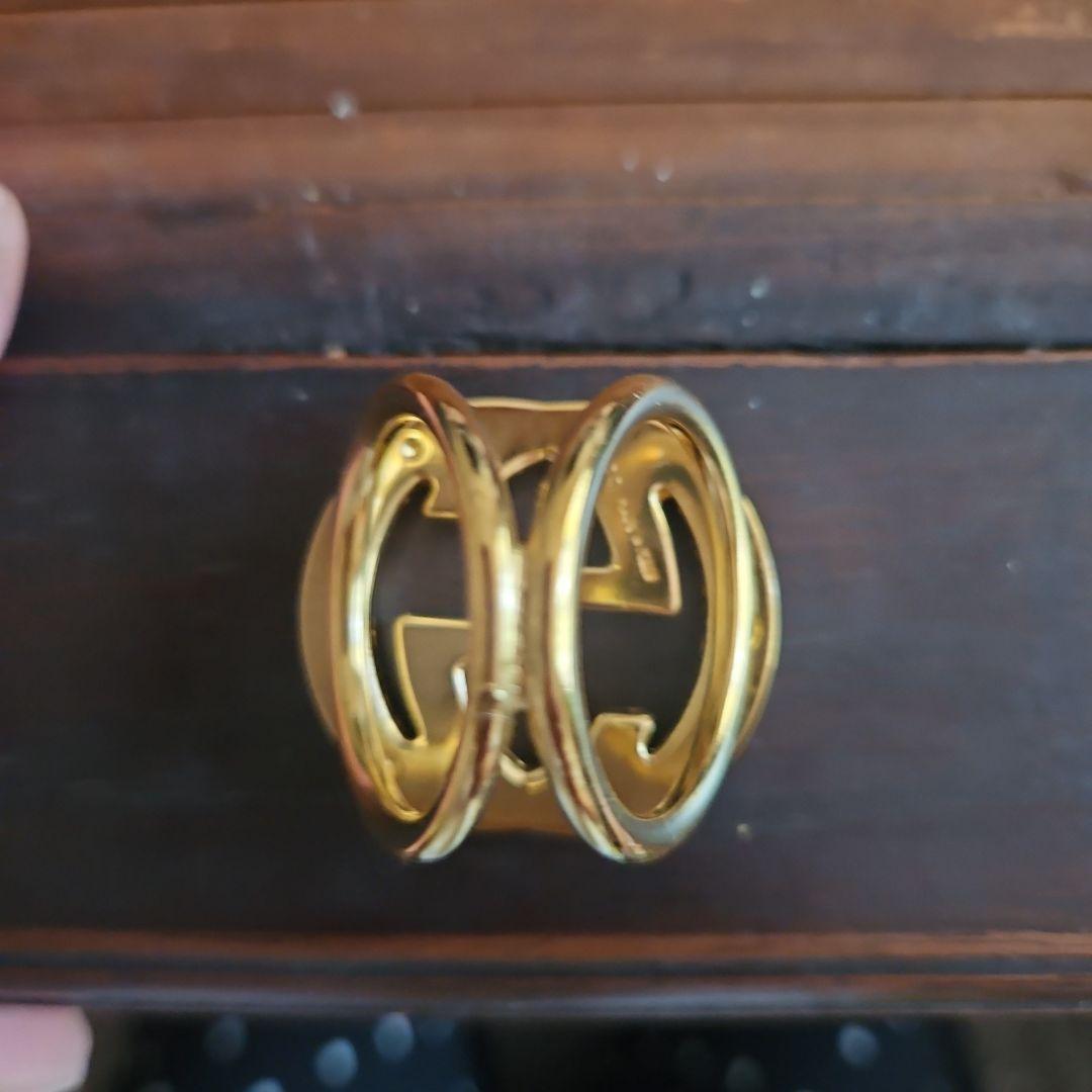 GUCCI ゴールド GGロゴスカーフリング