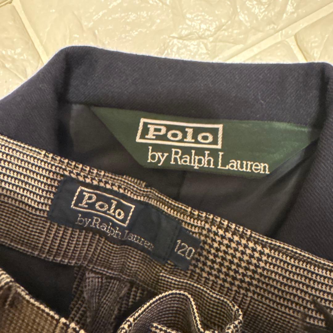 ラルフローレン　ネイビー ダブルブレスト ブレザすーツ卒園式　入学式　120