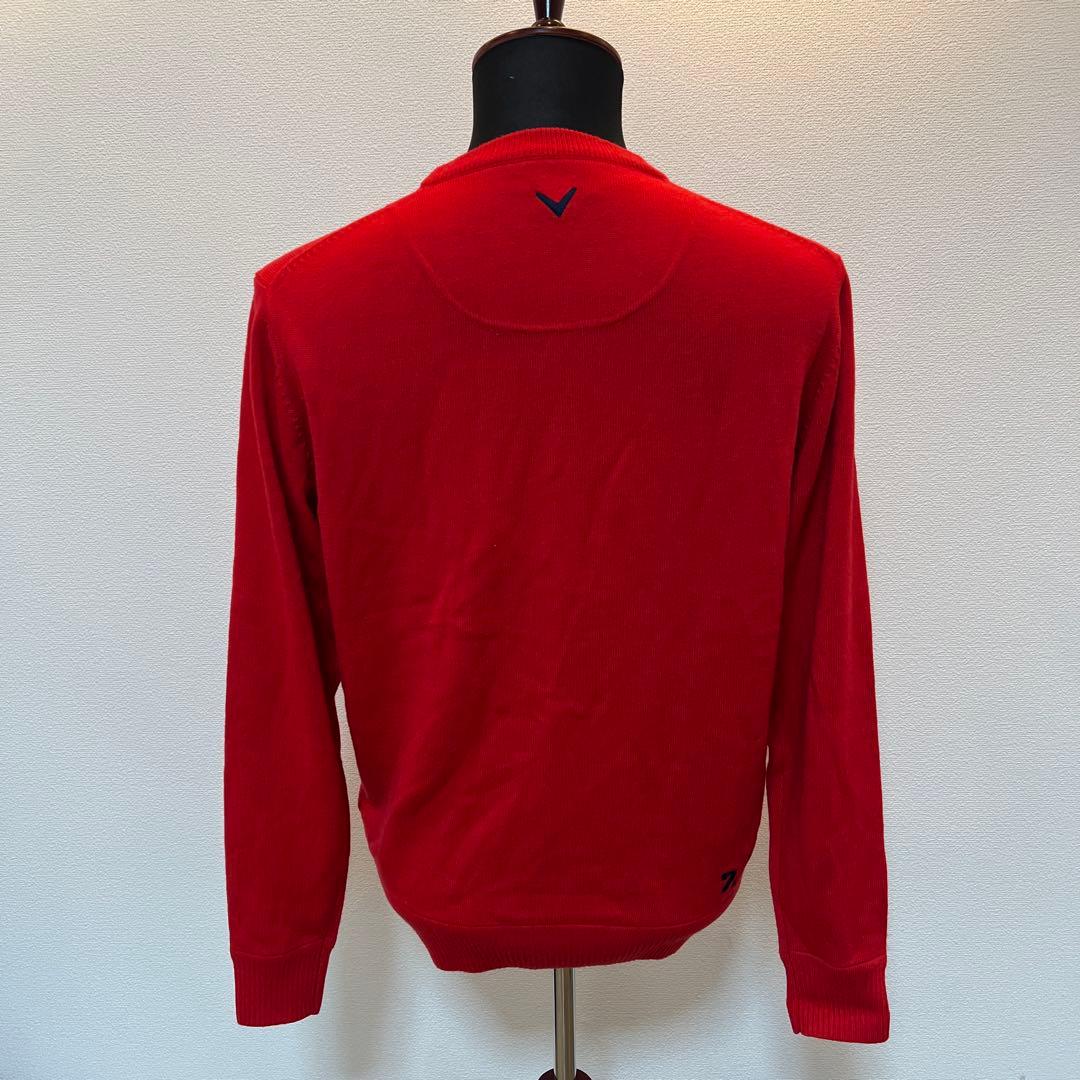 キャロウェイゴルフ　ニット　Lサイズ　レッド