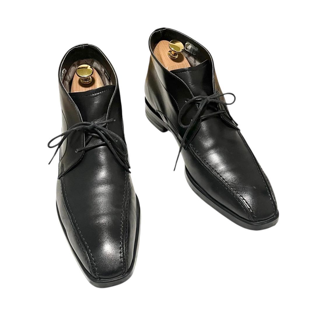 【美品】◾️REGAL◾️チャッカブーツ◾️ゴアテックス◾️レースアップ◾️ブラック