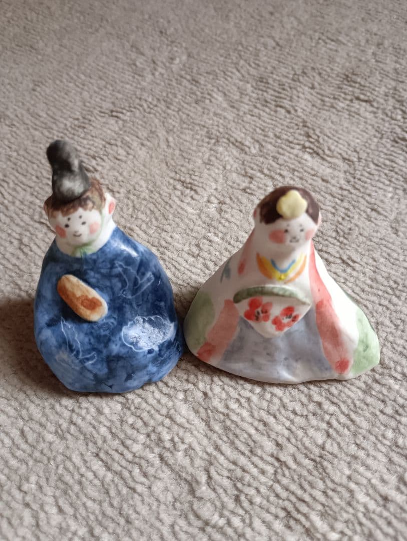 村井陽子　お雛様　ひなまつり　陶人形