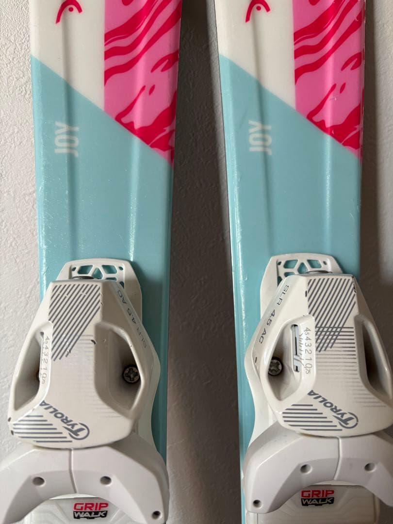 HEAD スキー板 (97cm) 青/ピンク/白 (収納袋付き)
