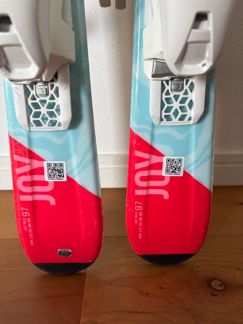 HEAD スキー板 (97cm) 青/ピンク/白 (収納袋付き)