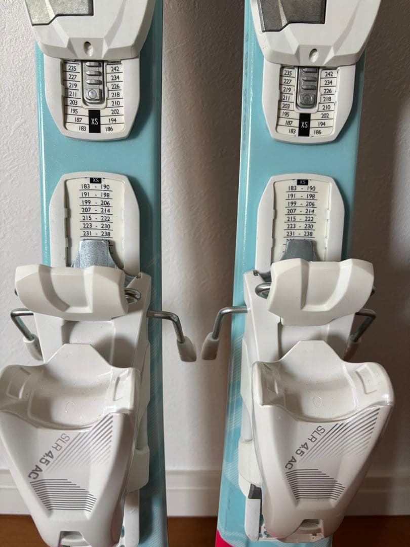 HEAD スキー板 (97cm) 青/ピンク/白 (収納袋付き)