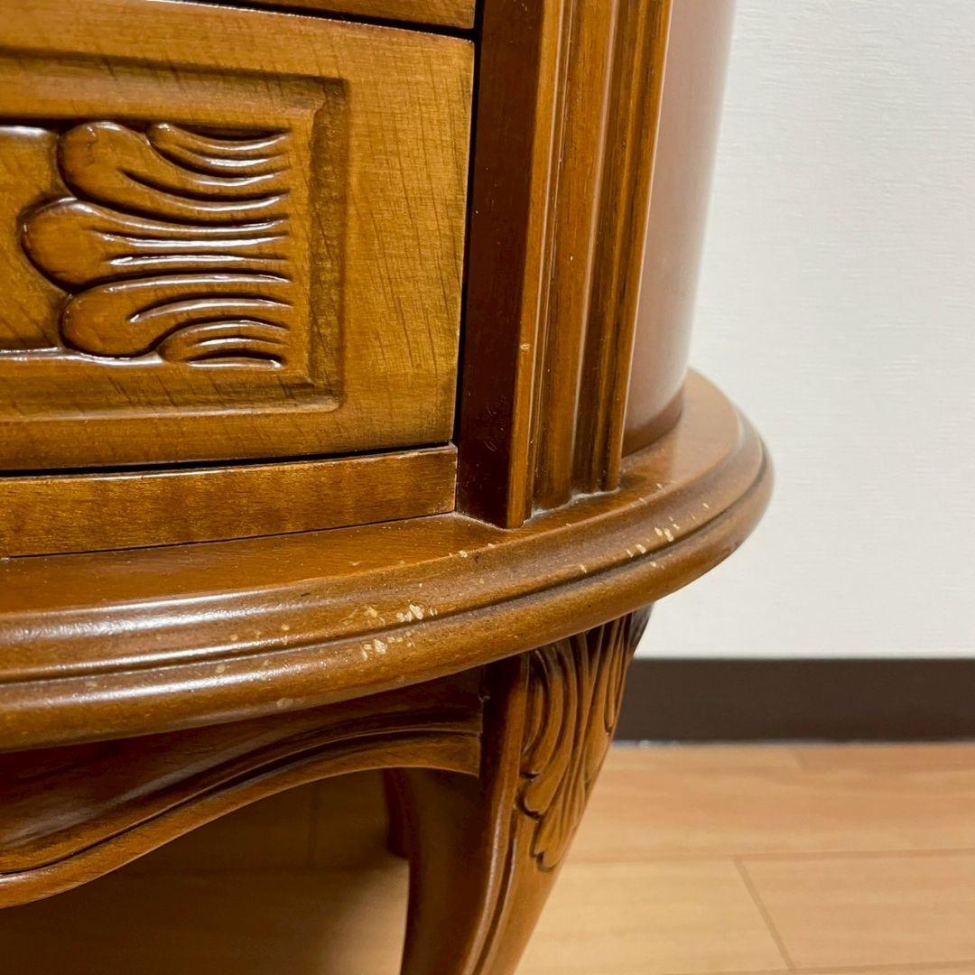 猫足コンソールテーブル サイドテーブル ４段チェスト 彫刻 イタリア 猫脚