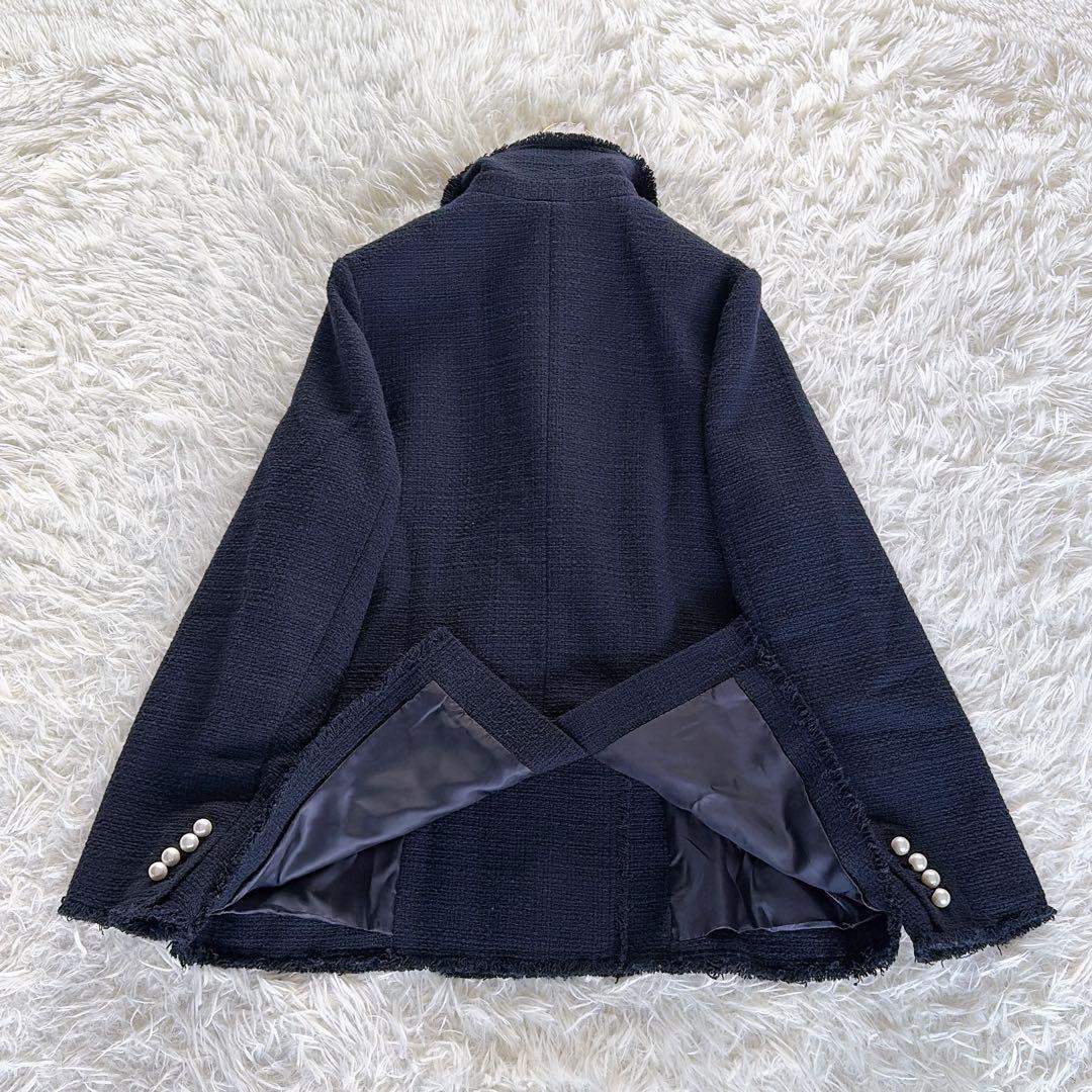 完売人気✨美品【Spick & Span】ツイードダブルジャケット パール 38