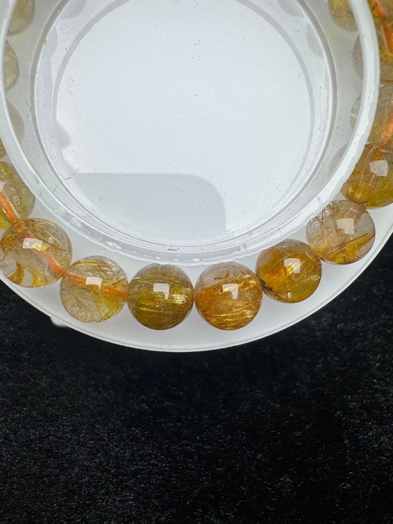 ルチルクォーツ　天然石　ブレスレット