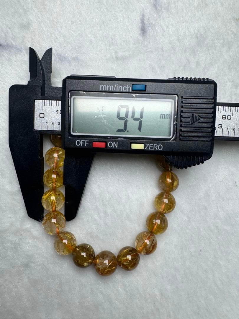 ルチルクォーツ　天然石　ブレスレット