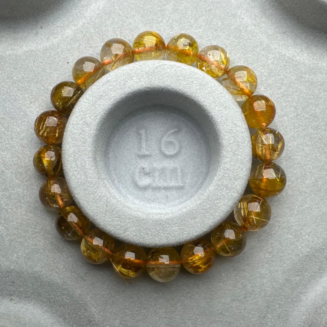 ルチルクォーツ　天然石　ブレスレット