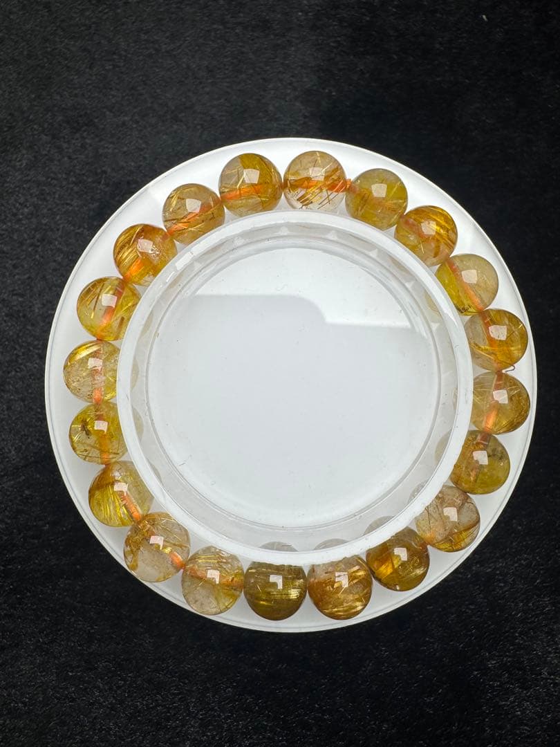 ルチルクォーツ　天然石　ブレスレット