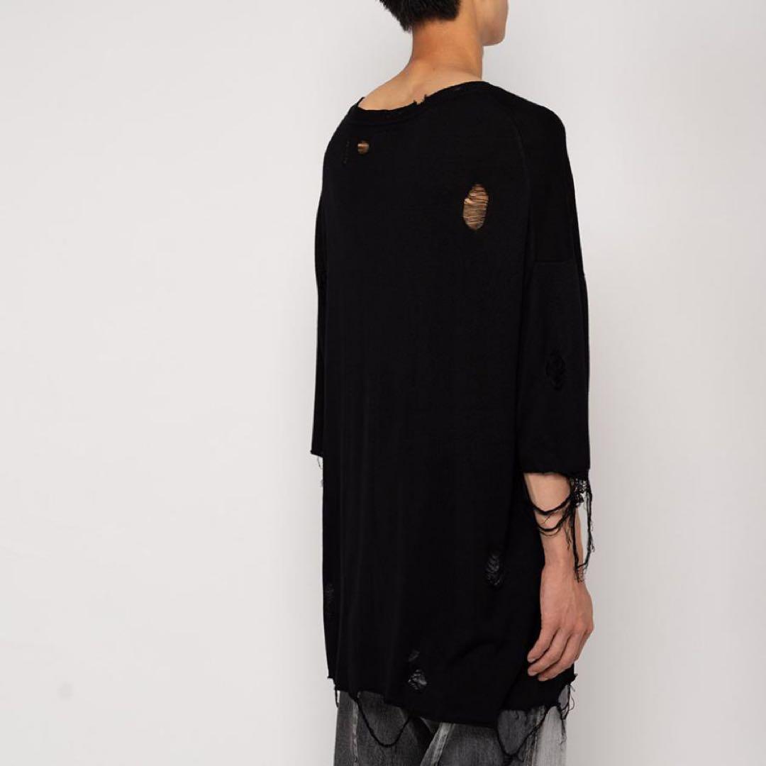 KAMIYA カミヤ Words Printed Knit Tee Tシャツ