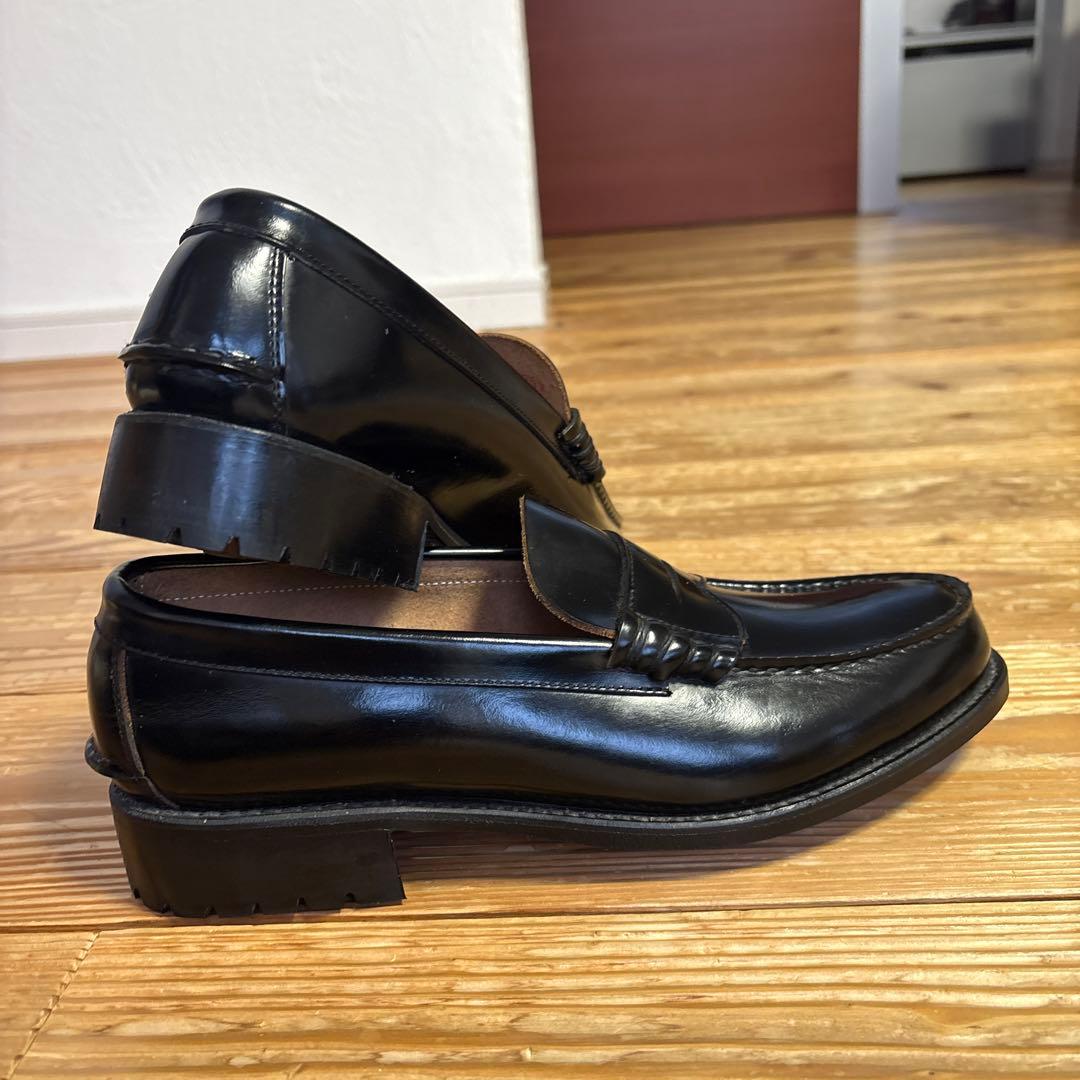 REGAL ブラックレザー ローファー25.5cm