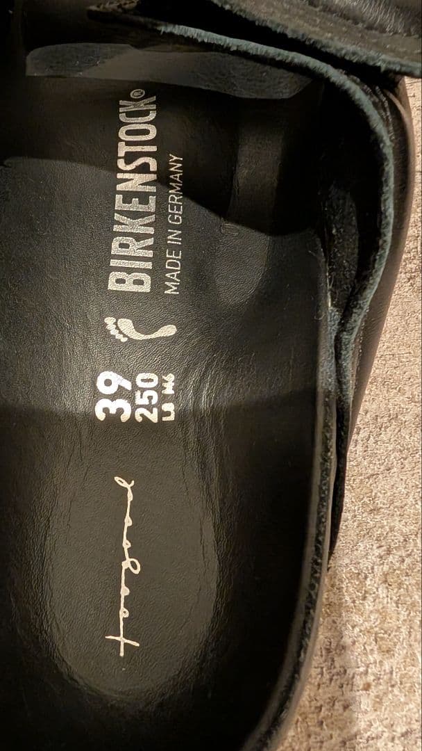 toogood Birkenstock ブラックサンダル 39サイズ