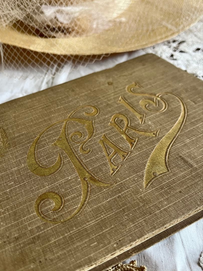 ◆フランスアンティーク1900年初頭パリ写真集ノートルダムルーヴル紙ものアルバム