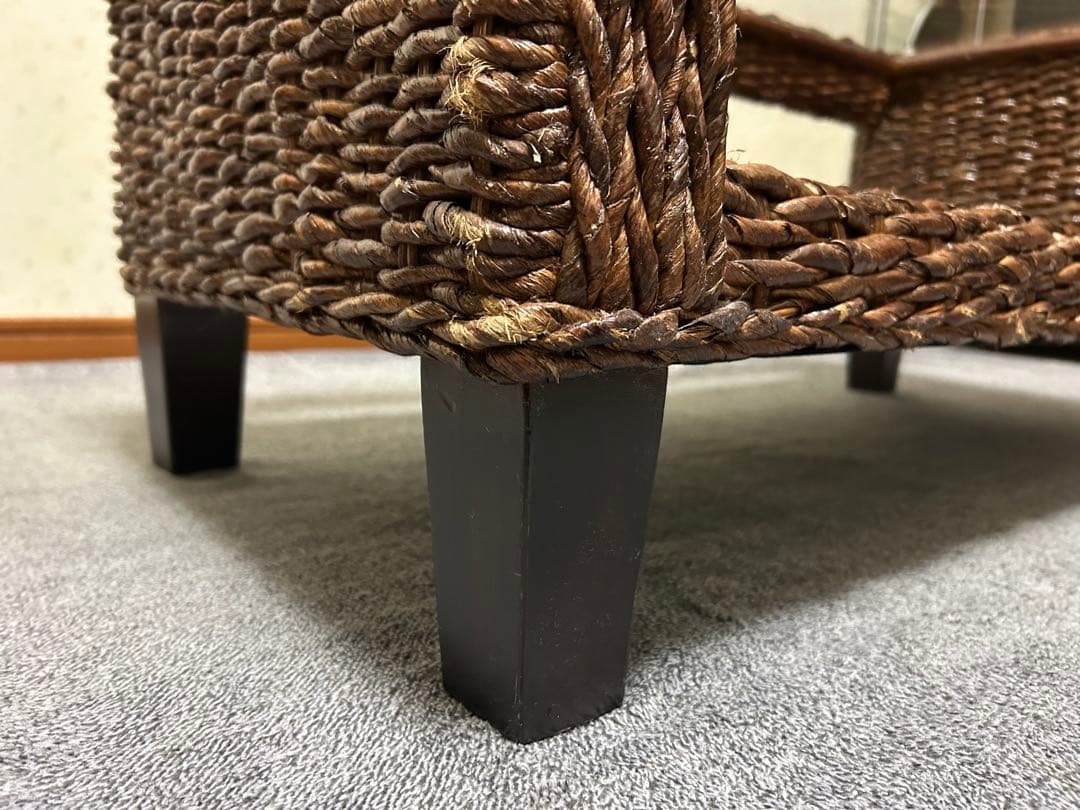 アバカ ガラステーブル(幅90)