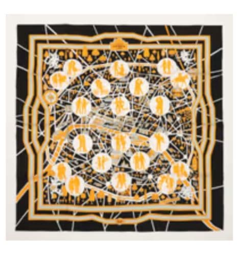 エルメス 　カレ　パリの恋人たち