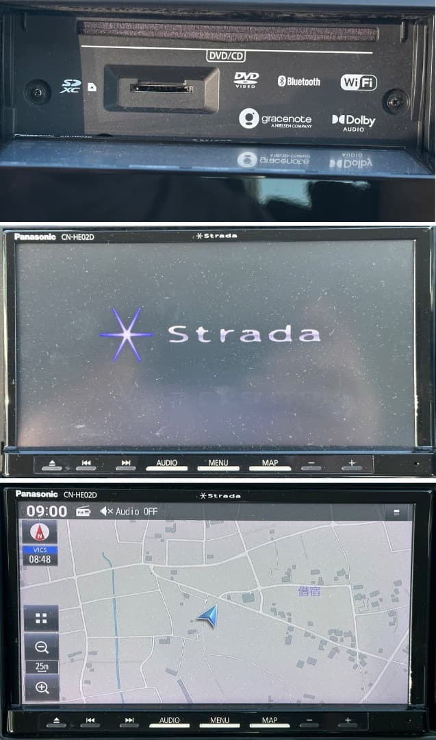 パナソニック CN-HE02D ナビ フルセグ。地図データ2022年版