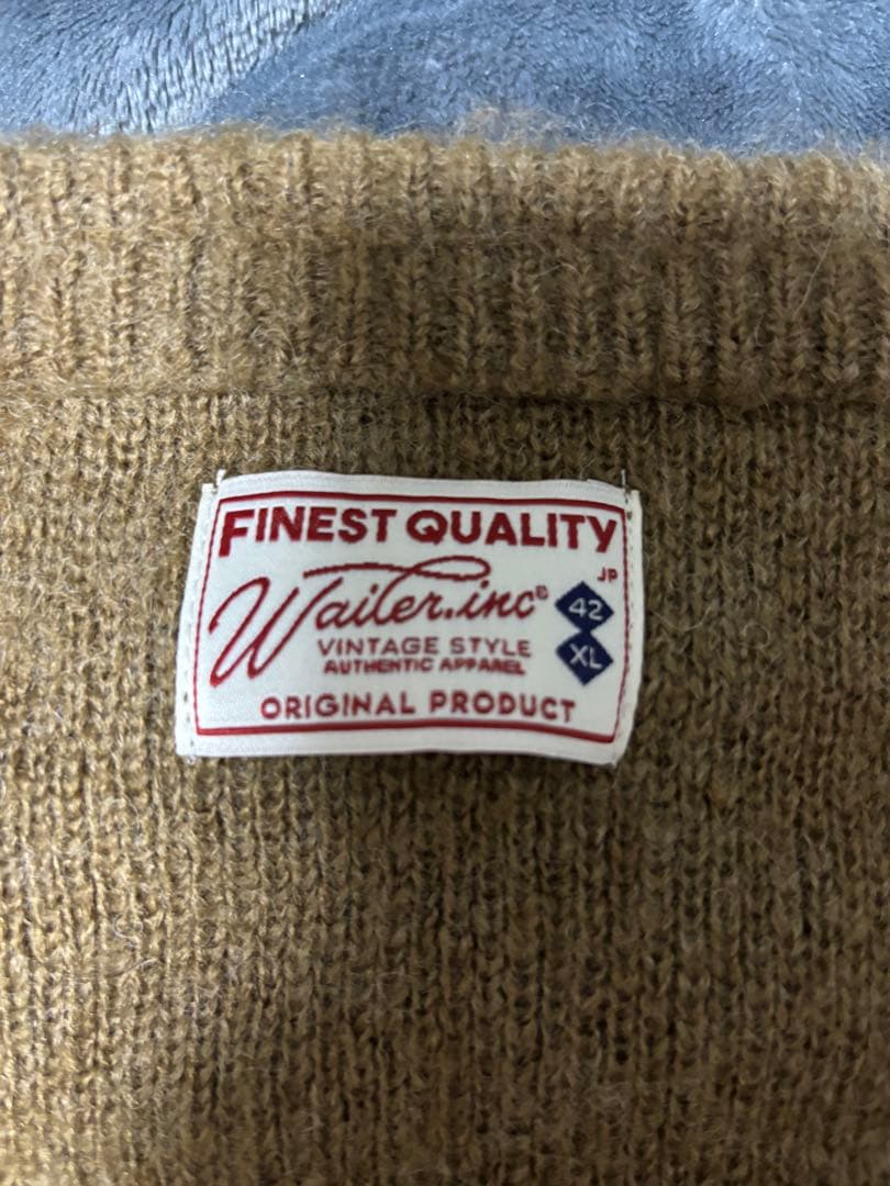 値下げWAIPER.inc モヘアニット カーディガン S OLID