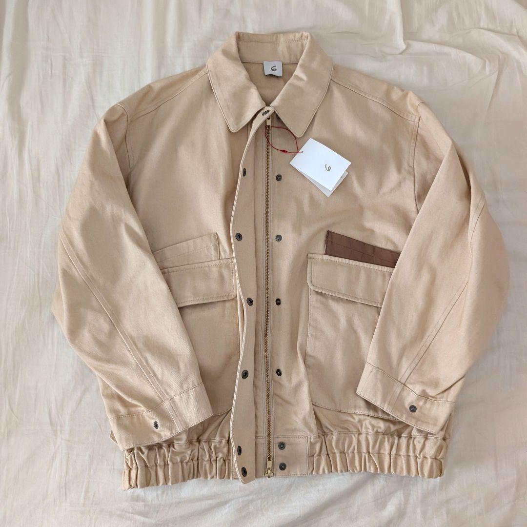 新品＜6(ROKU)＞コットン ビッグ ブルゾン 36