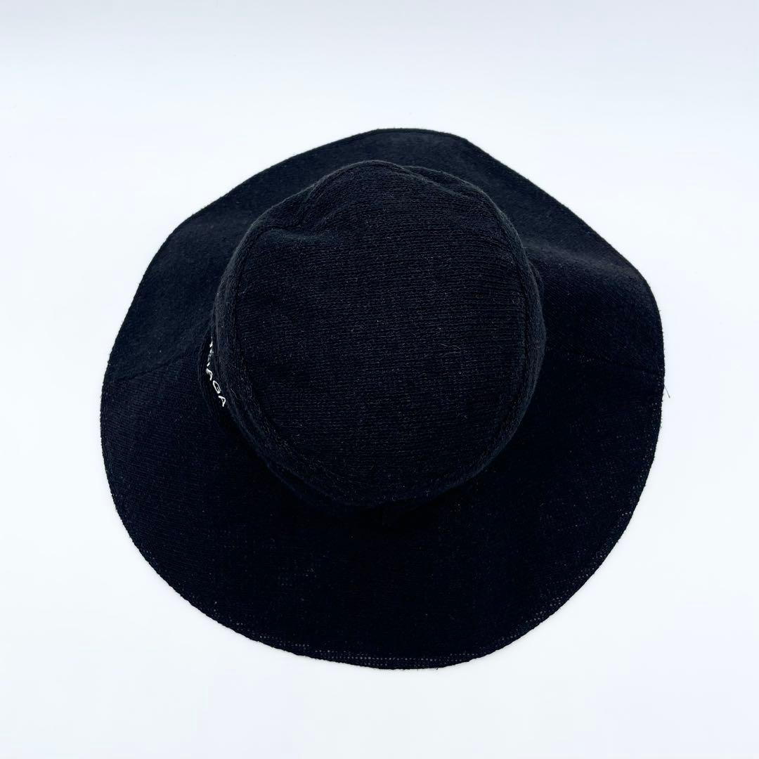 【美品】バレンシアガ　バケットハット　ブラック ロゴ入り　日本製