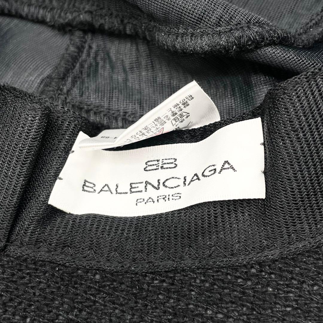 【美品】バレンシアガ　バケットハット　ブラック ロゴ入り　日本製