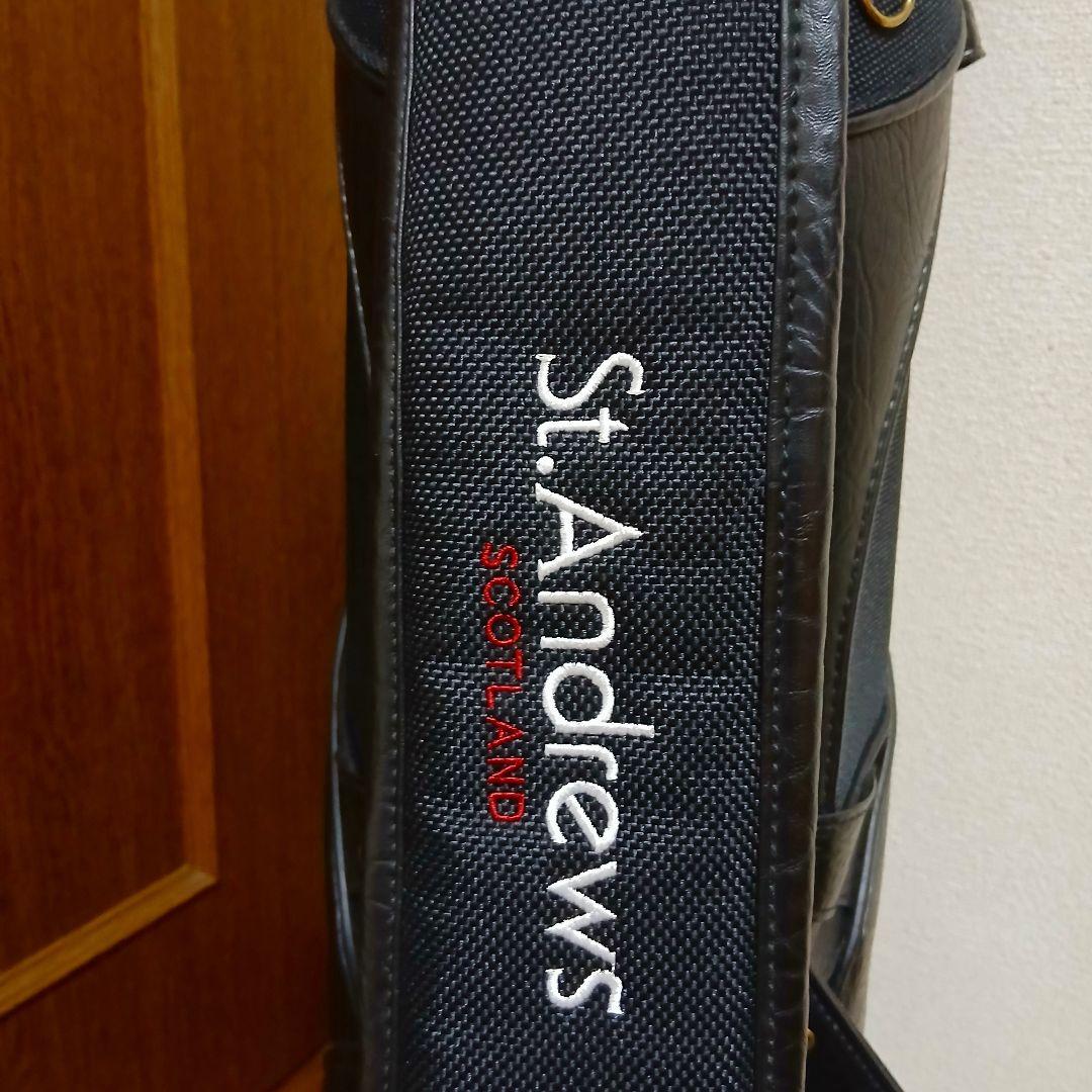 St.Andrews　セントアンドリュース　キャディバッグ 　ブラック　レザー