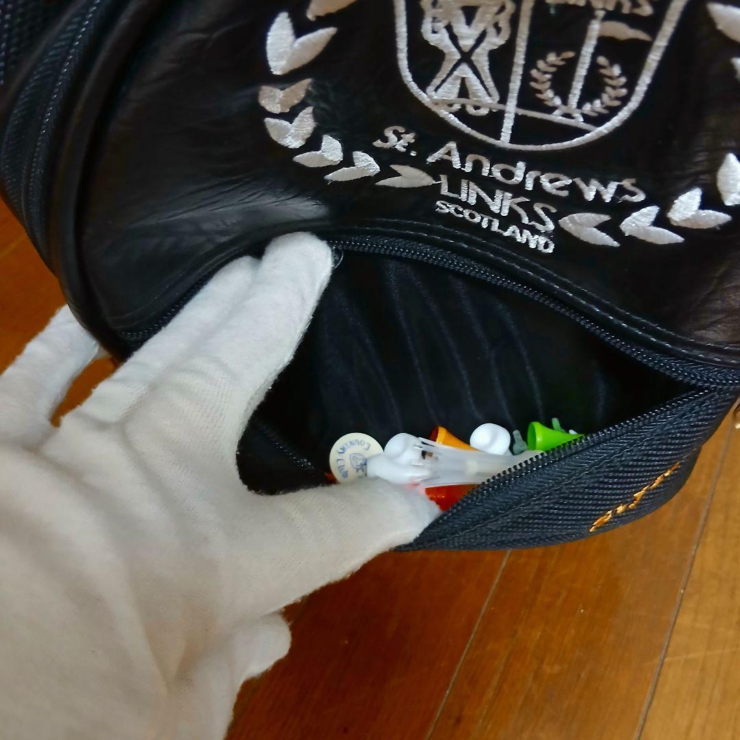 St.Andrews　セントアンドリュース　キャディバッグ 　ブラック　レザー