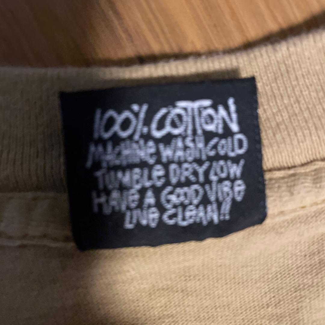 Old Stüssy 90年台初期黒タグ 黄色系カラー Lサイズ