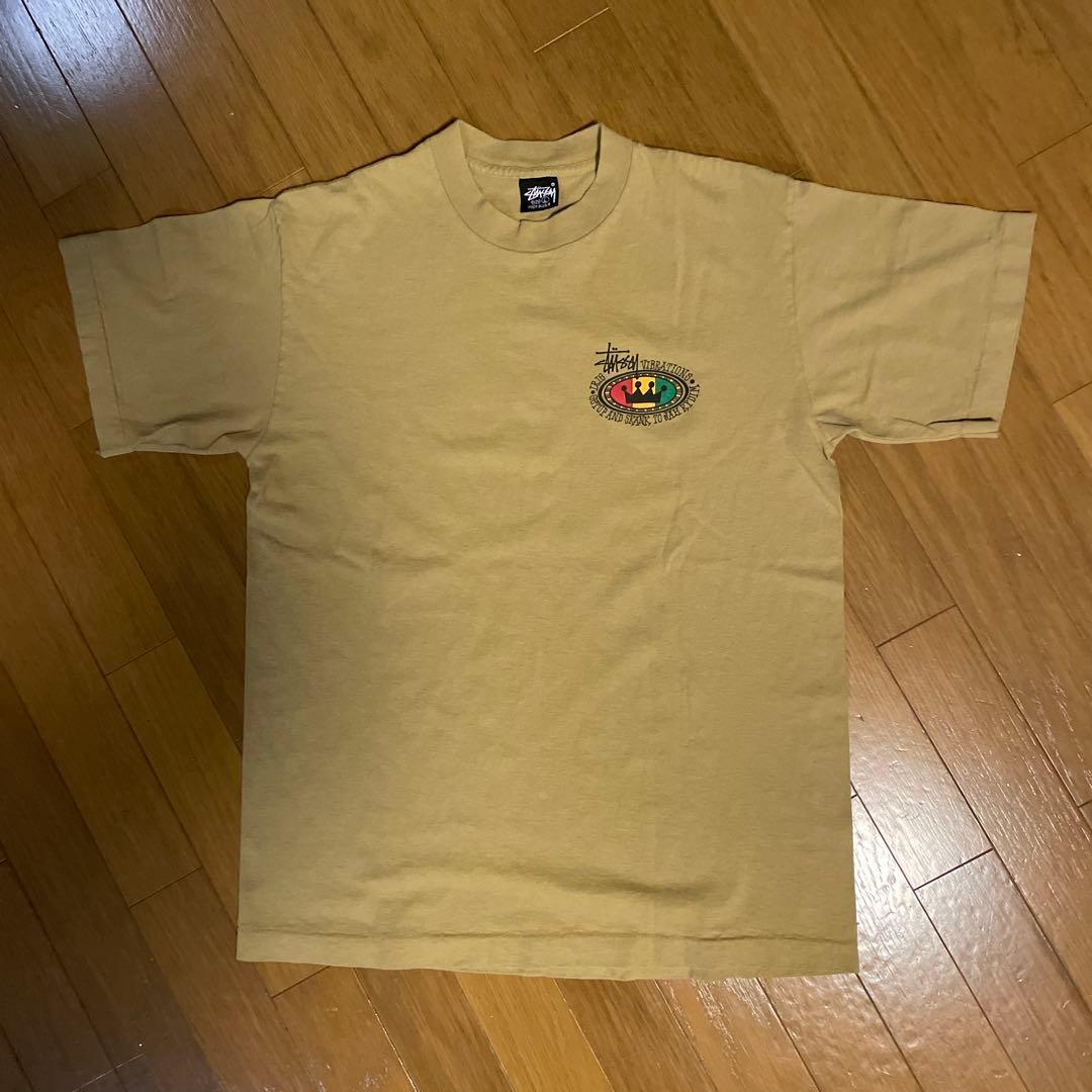 Old Stüssy 90年台初期黒タグ 黄色系カラー Lサイズ