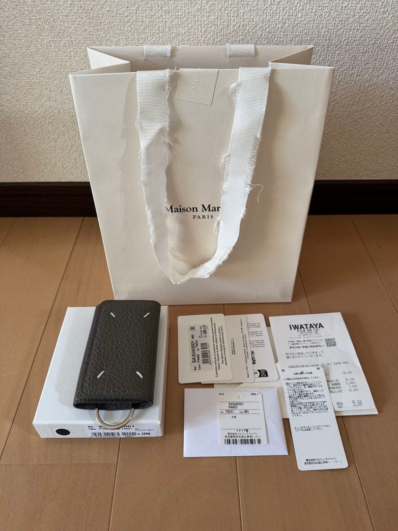 美品！　メゾンマルジェラ　キーケース　ダークグレー　ユニセックス　今期限定