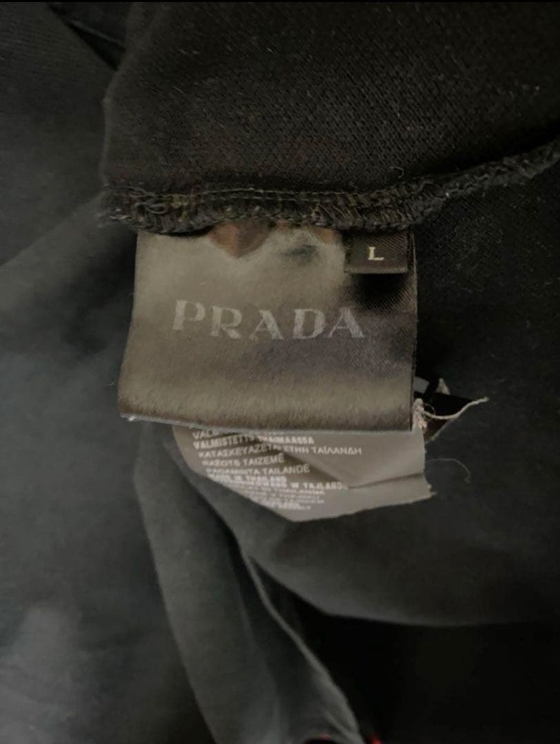 PRADA 2014 半袖ポロシャツ 鹿の子 ライン