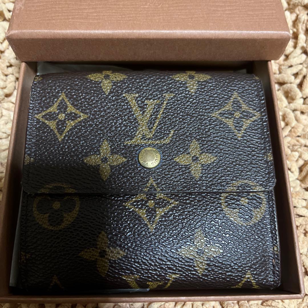 ルイ・ヴィトン　モノグラム　ポルトモネ・ビエ・カルトクレディ　Wホック　三つ折り