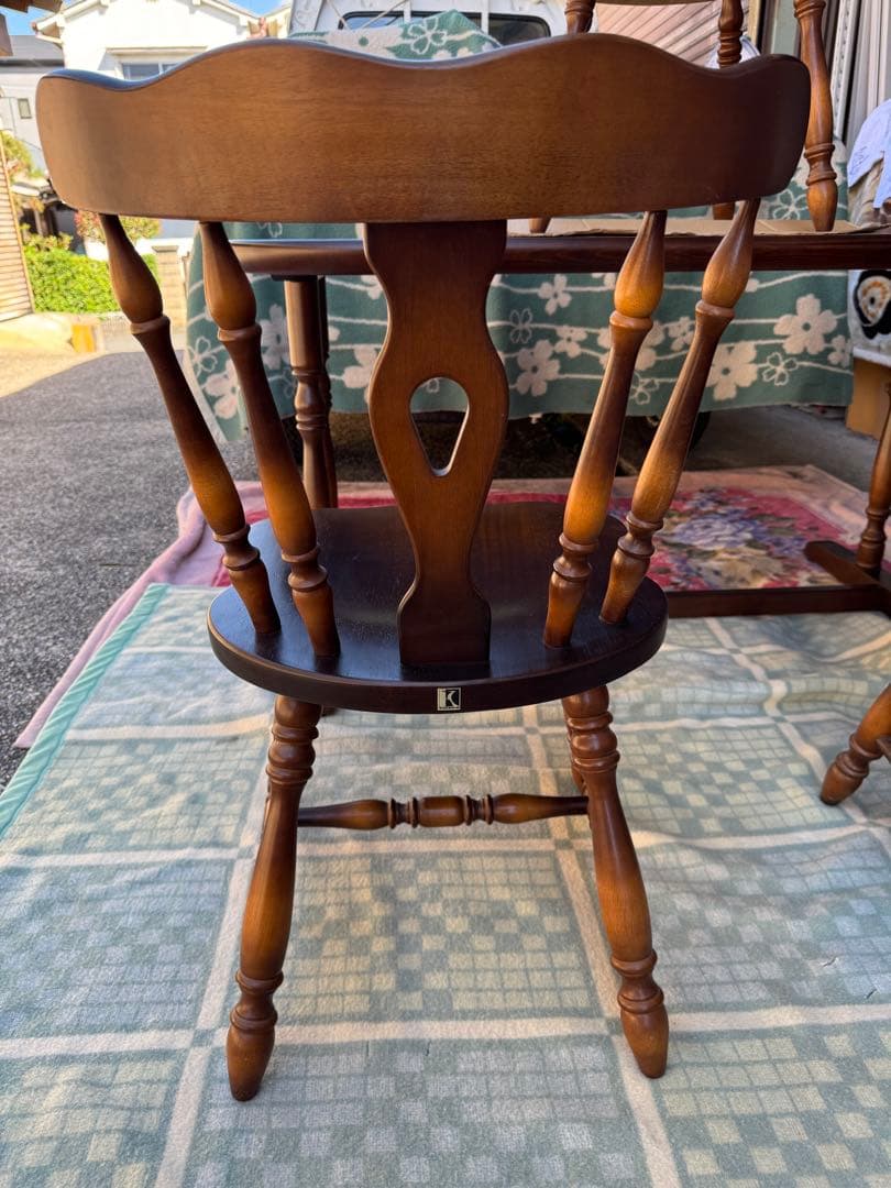 ラスト 【飛騨産業】キツツキ　ウィンザーチェア　ダイニングチェア　椅子