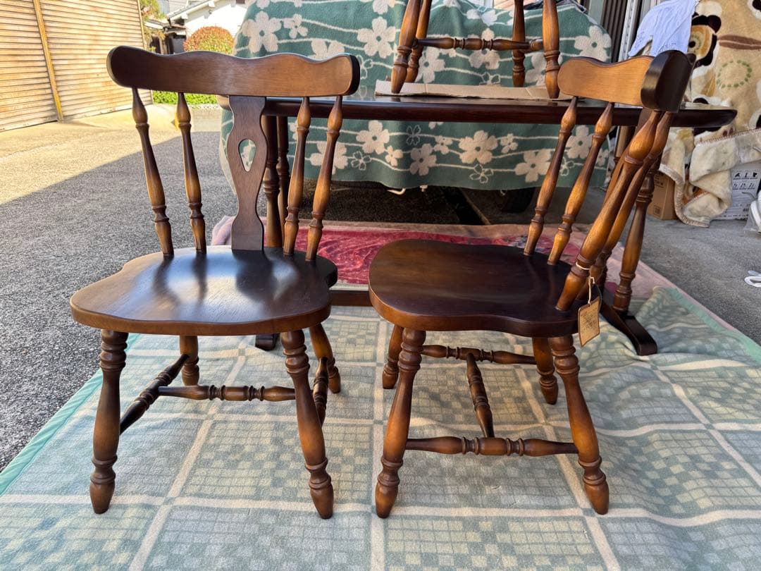 ラスト 【飛騨産業】キツツキ　ウィンザーチェア　ダイニングチェア　椅子