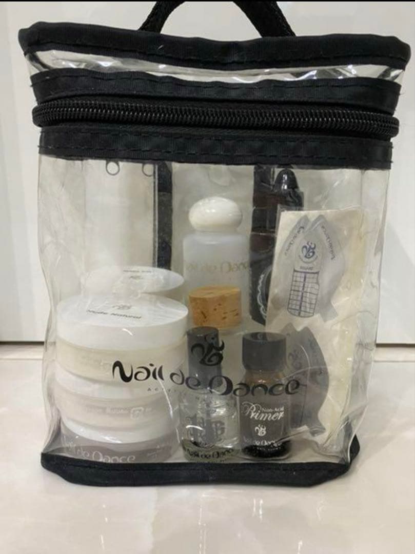 ネイルデダンス アクリルパウダーセット✧*クリアケース、ネイルフォーム94枚付き