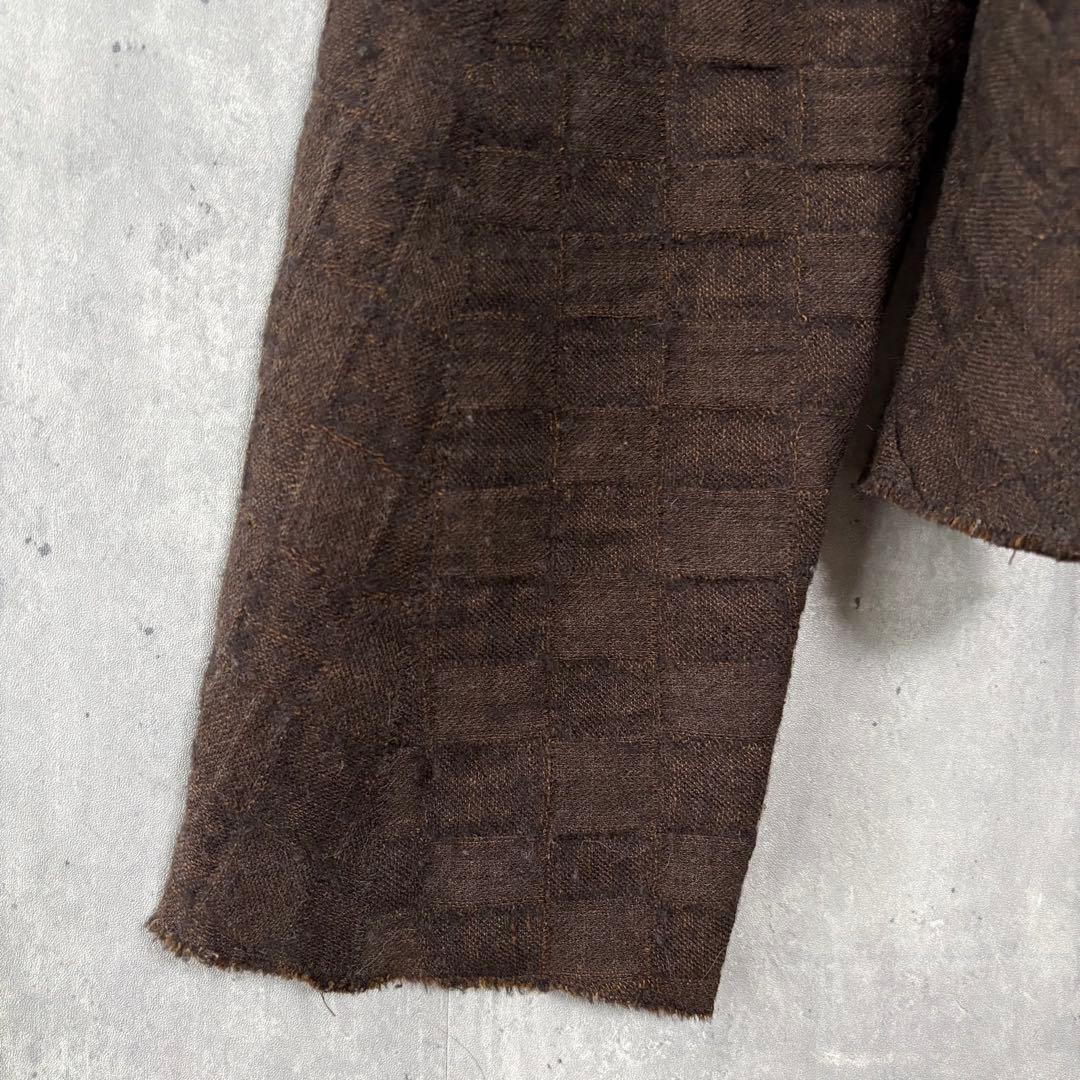 良品✨ヨーガンレール リネンウールスタンドカラージャケット　希少