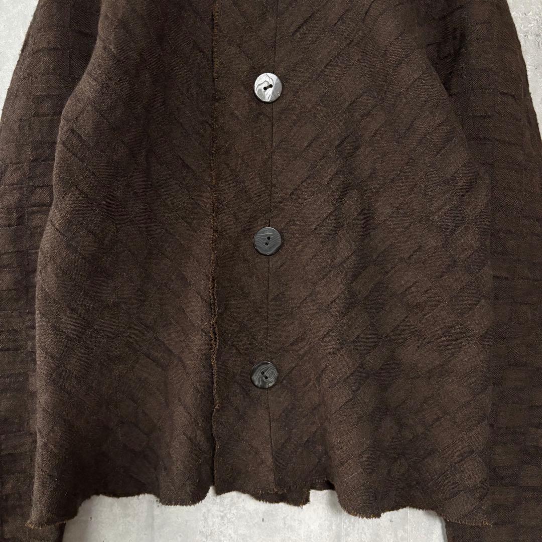 良品✨ヨーガンレール リネンウールスタンドカラージャケット　希少