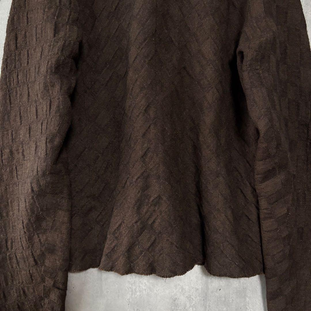 良品✨ヨーガンレール リネンウールスタンドカラージャケット　希少