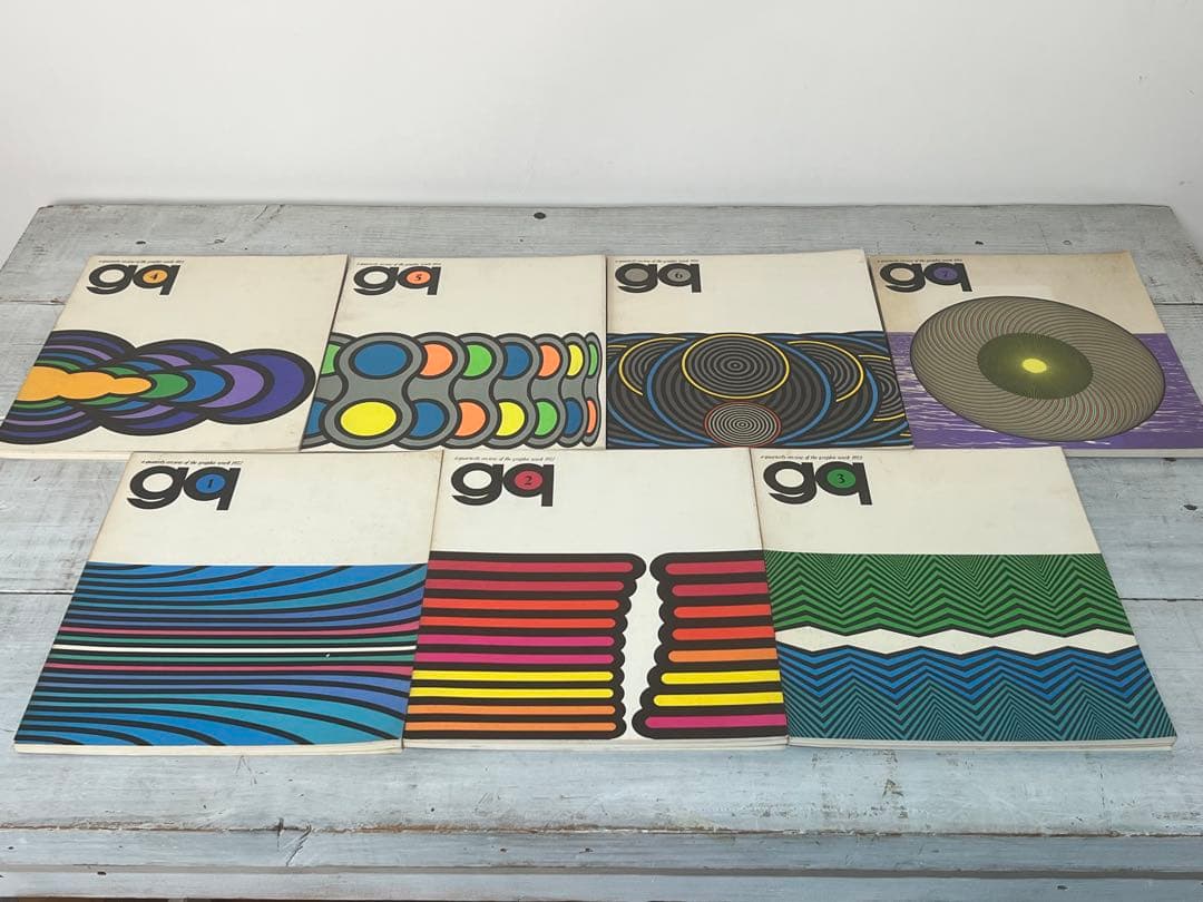 L*M様 日本の季刊雑誌『gq』全7冊揃い 1972-1974